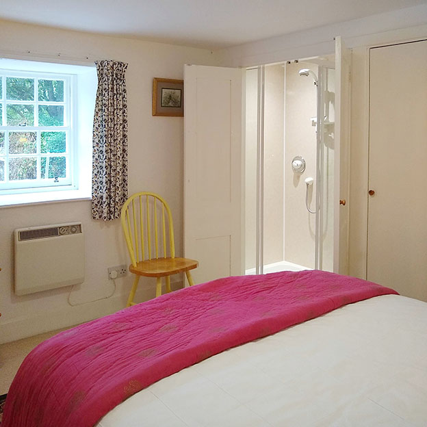 East Wing double bedroom with ensuite shower