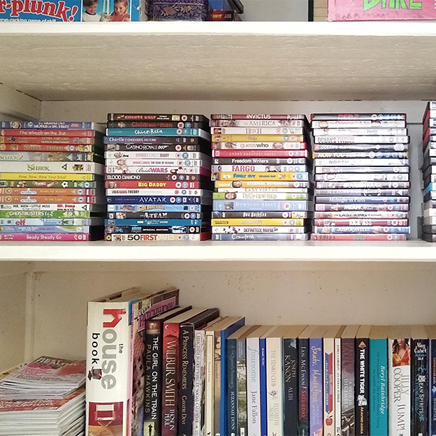 Games, books and dvds