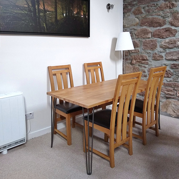 Lodge Barn open plan living/dinging/kitchen area