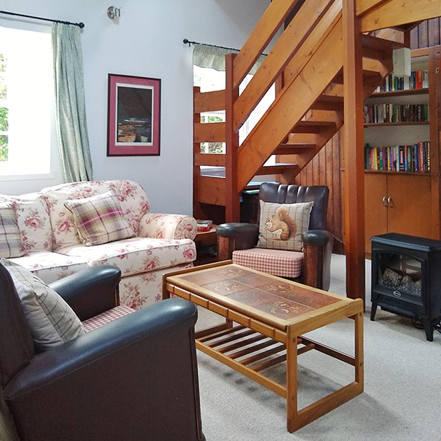 Lodge Barn open plan living/dinging/kitchen area