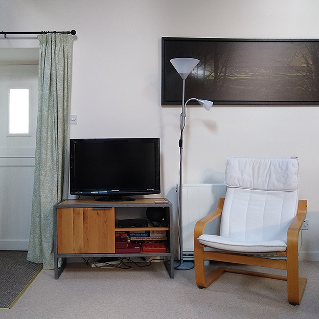 Lodge Barn open plan living/dinging/kitchen area