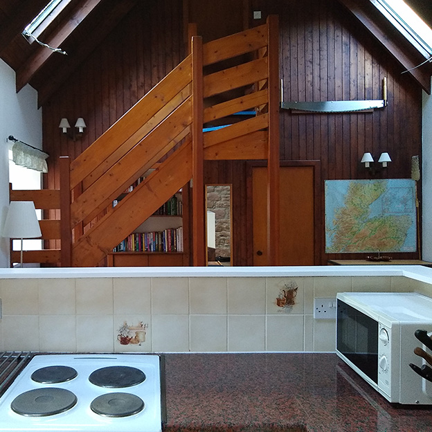 Lodge Barn open plan living/dinging/kitchen area